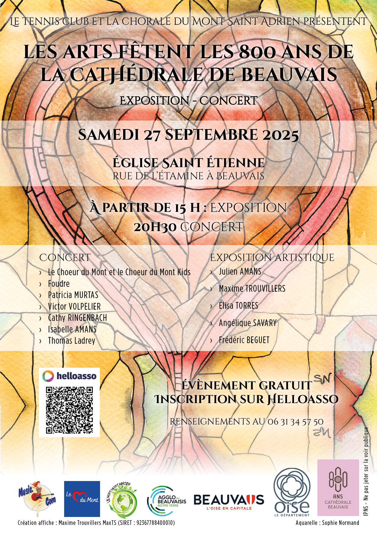 Les arts fêtent les 800 ans de la cathédrale: Exposition/concert