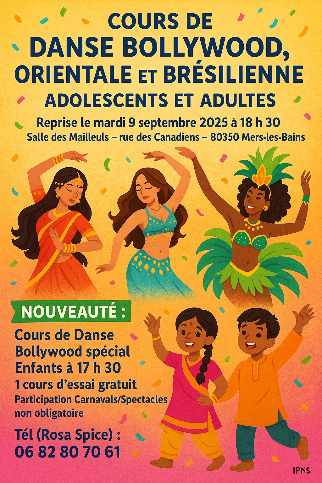 Cours de danse Bollywood, Orientale et Brésilienne