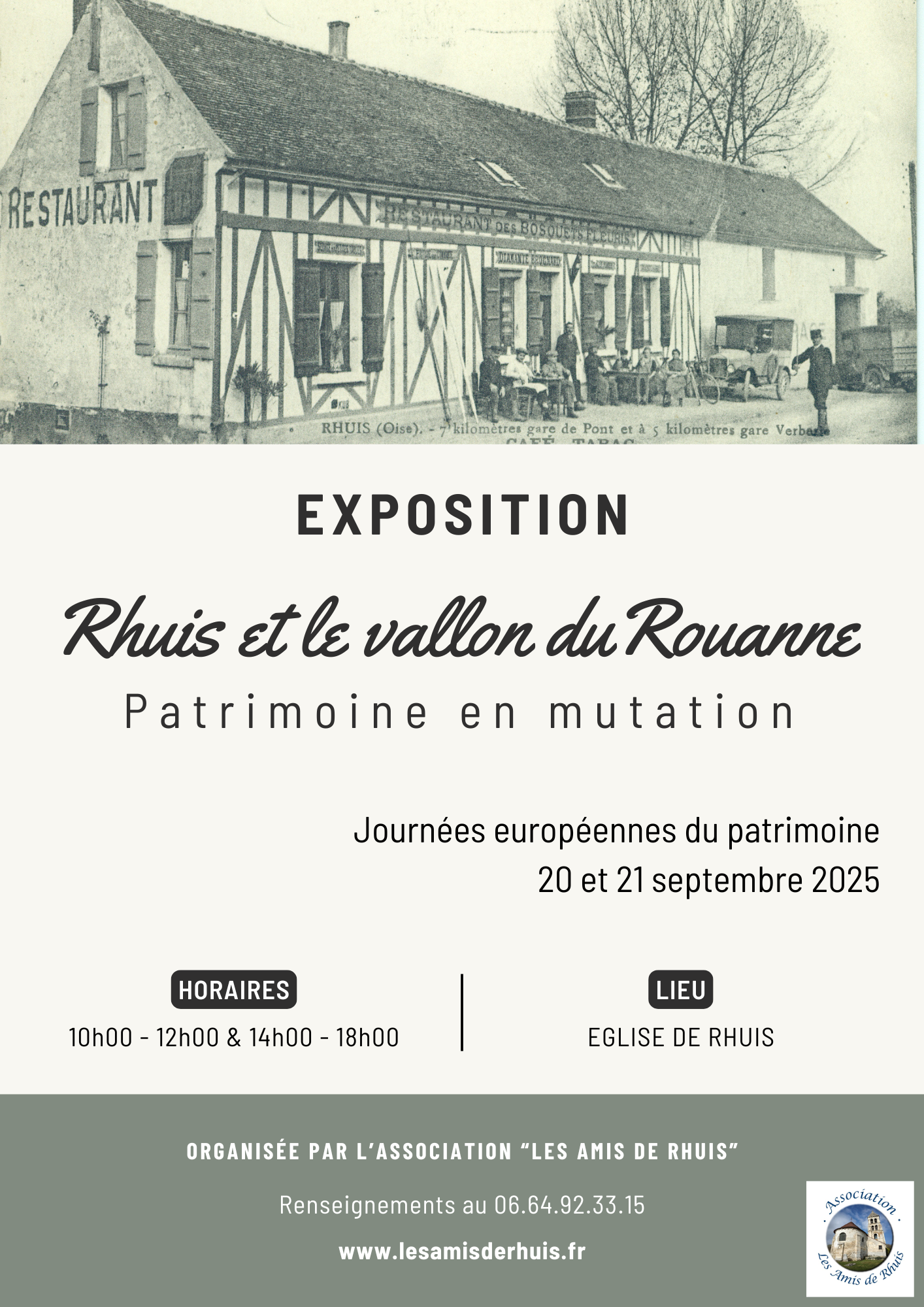 RHUIS et le vallon du ROUANE : patrimoine en mutation (expo)