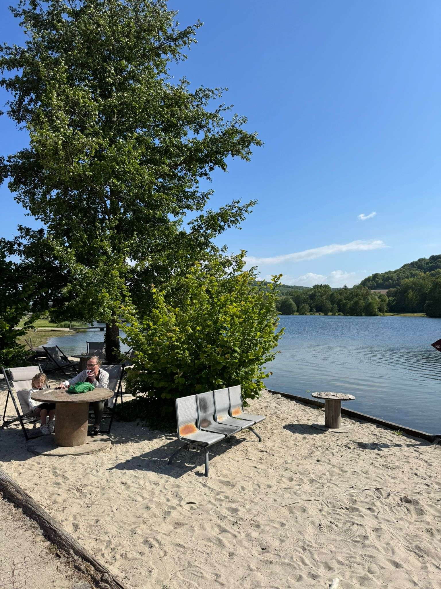 La plage aménagée du Lieu Dieu