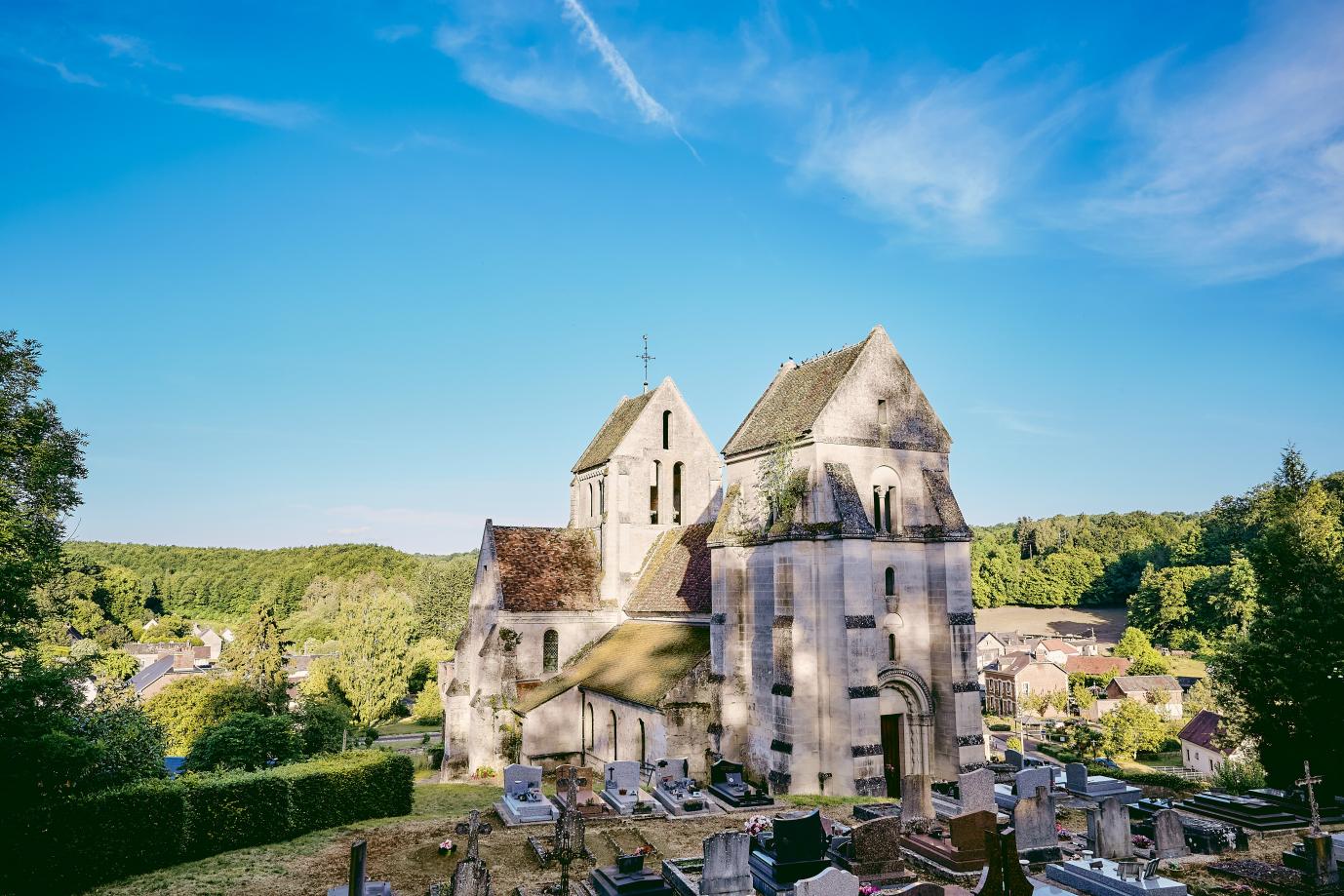 Eglise et lavoir de Septvaux