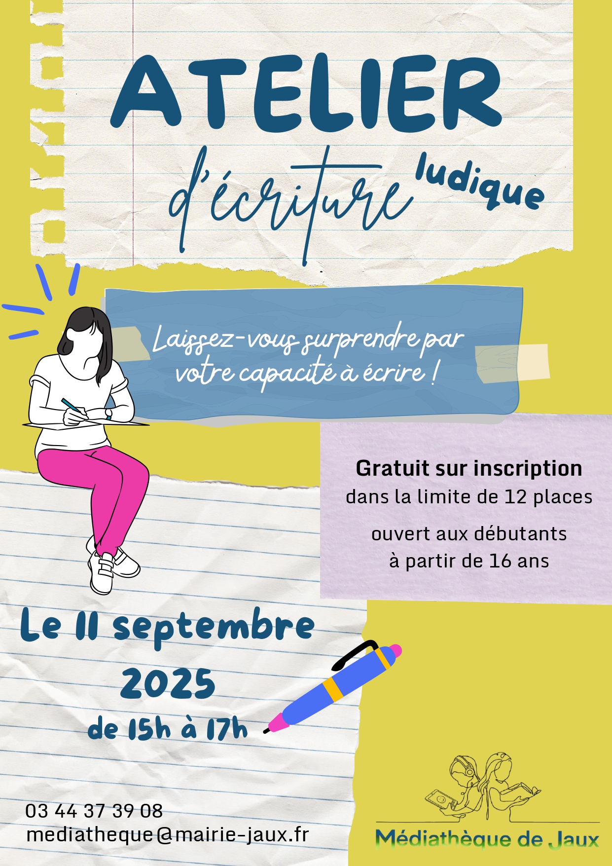 Atelier d'écriture ludique