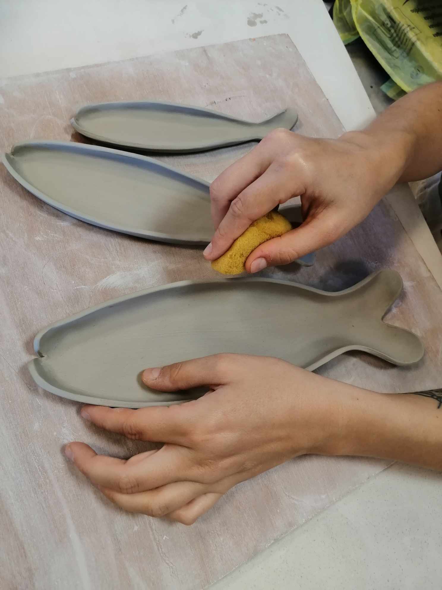 façonnage d'assiettes