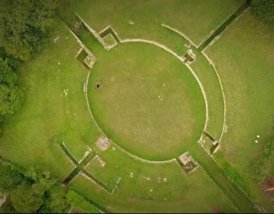 Arènes vues de drone