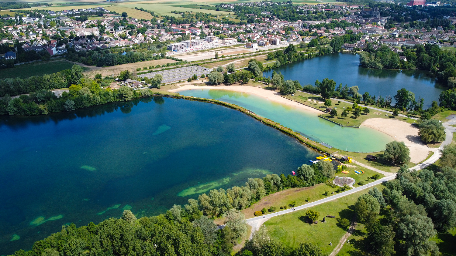 Baignade à la Base de Loisirs de Saint-Leu-d'Esserent