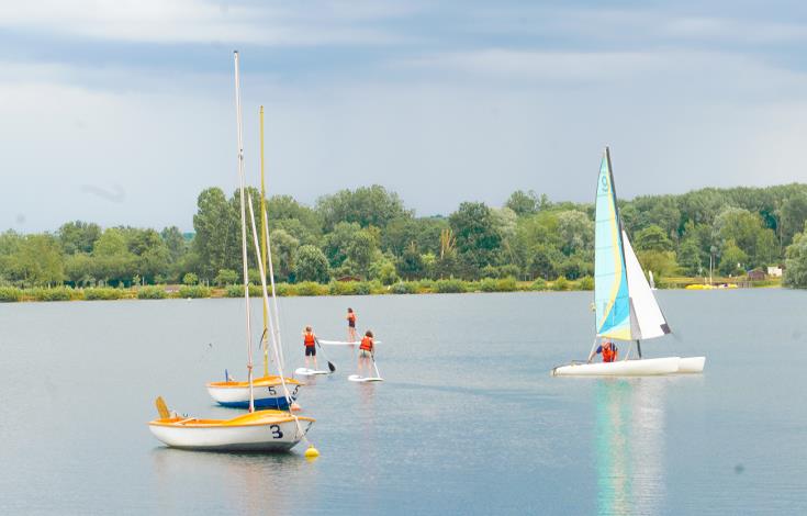 Cours de voile à la base nautique de Saint-Leu-d'Esserent