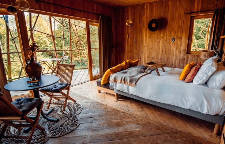 Chambres tout équipées - Cabanes de La Réserve