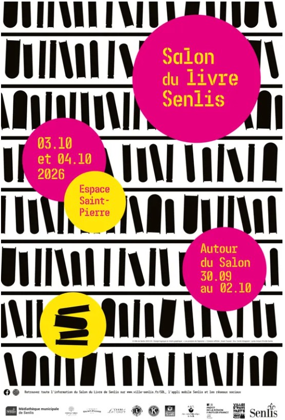Affiche : Salon du Livre de Senlis 2026 - Chantilly Senlis Tourisme