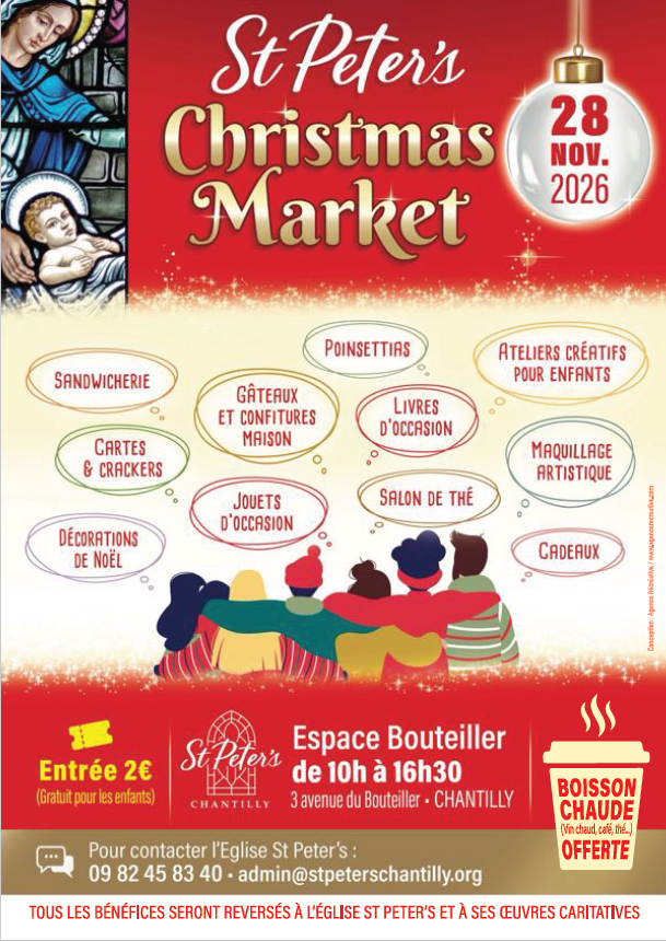 Marché de Noël de l'église Saint Peter de Chantilly
