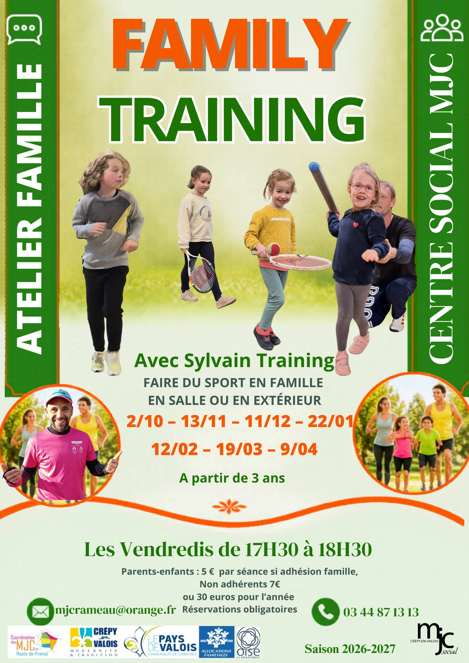 Ateliers  - family training 2026-2027