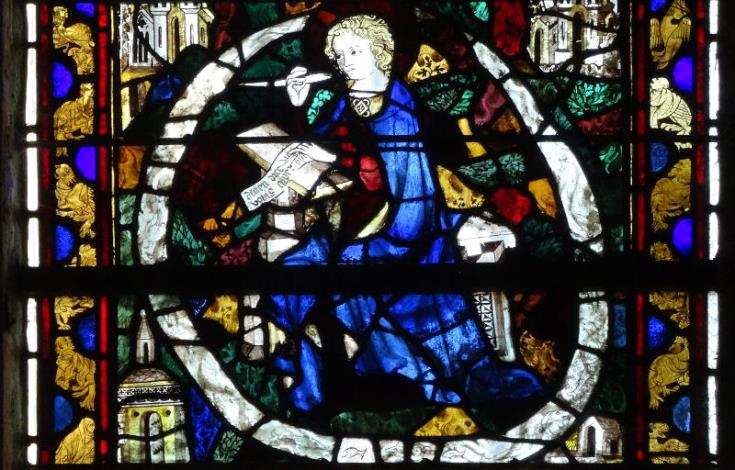 Vitrail de st Jean(13e s.) - chapelle St-Vincent
