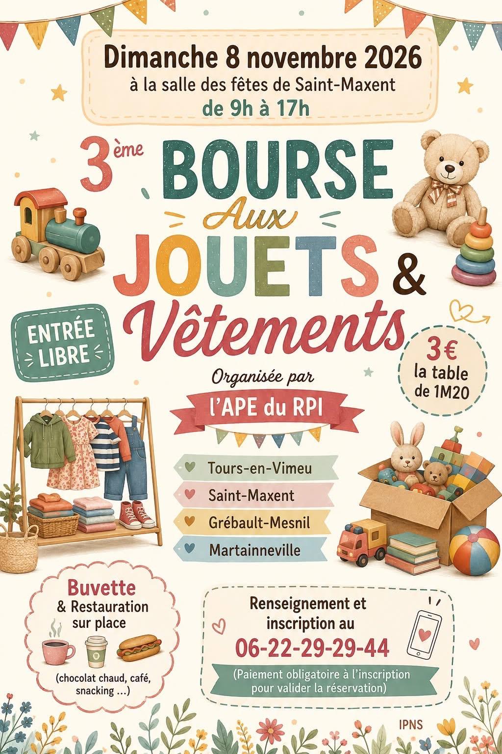 Bourse aux jouets - ©APE du RPI-2026 Bourse aux jouets