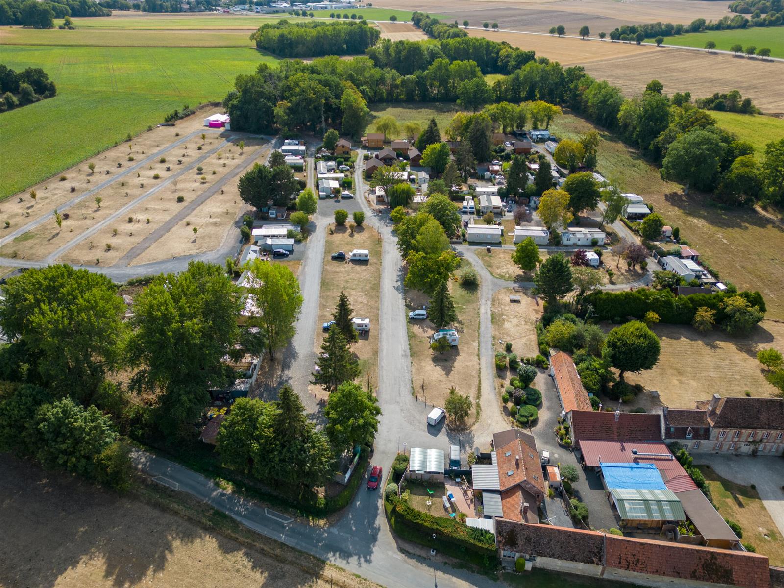 camping vue au dessus