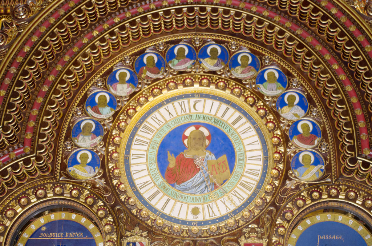 Le grand cadran de l'horloge astronomique d'A-L. Vérité