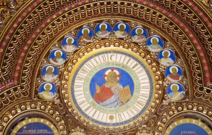 Le grand cadran de l'horloge astronomique d'A-L. Vérité