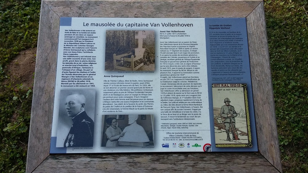 mausolé Van Vollenhoven Villers-Cotterets