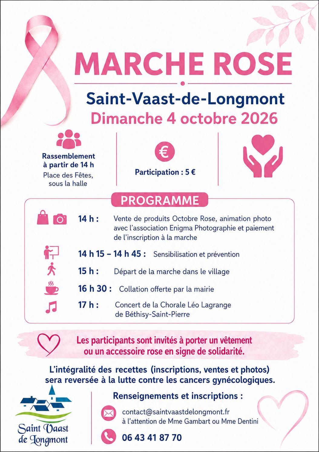Octobre Rose | Saint Vaast de Longmont